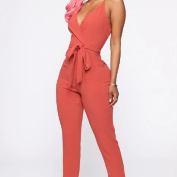 Fashion Nova Pants - Rust Jumpsuit | Fashion Nova